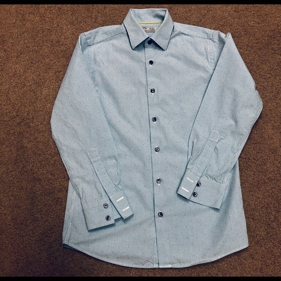 Boys, Size 8, C2 by Calibrate, Blue Cotton Oxford - Picture 2 of 3